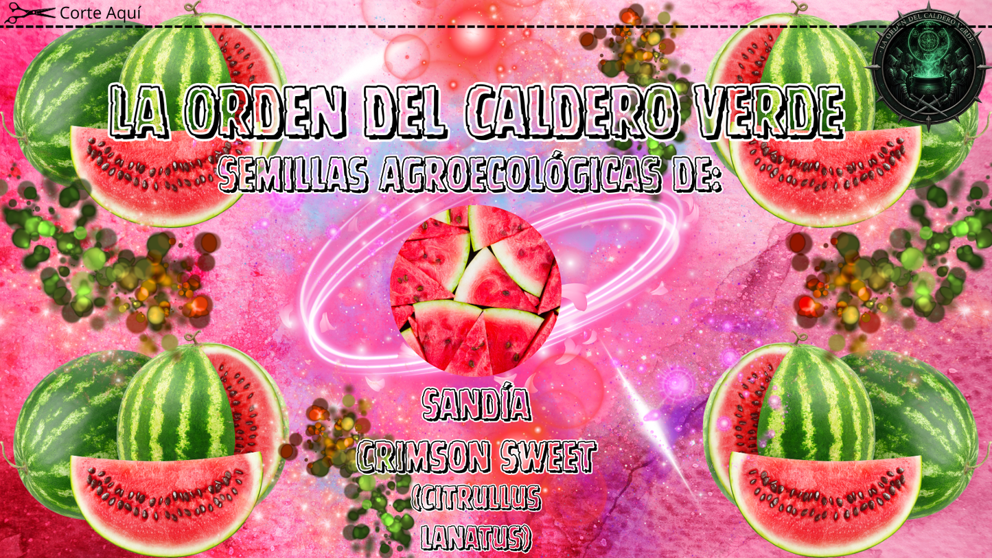 Semillas Agroecológicas de: Sandía Crimson Sweet