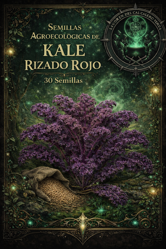Semillas Agroecológicas de: Kale Rizado Rojo